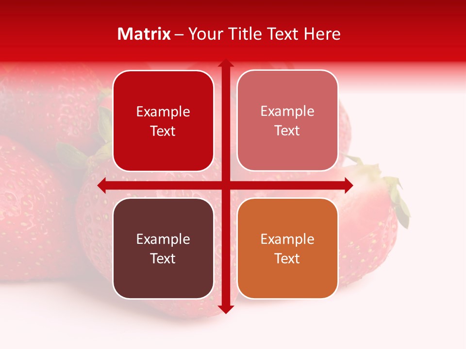Leaf Fruit White PowerPoint Template