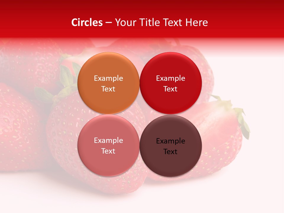 Leaf Fruit White PowerPoint Template