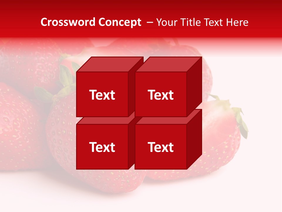 Leaf Fruit White PowerPoint Template