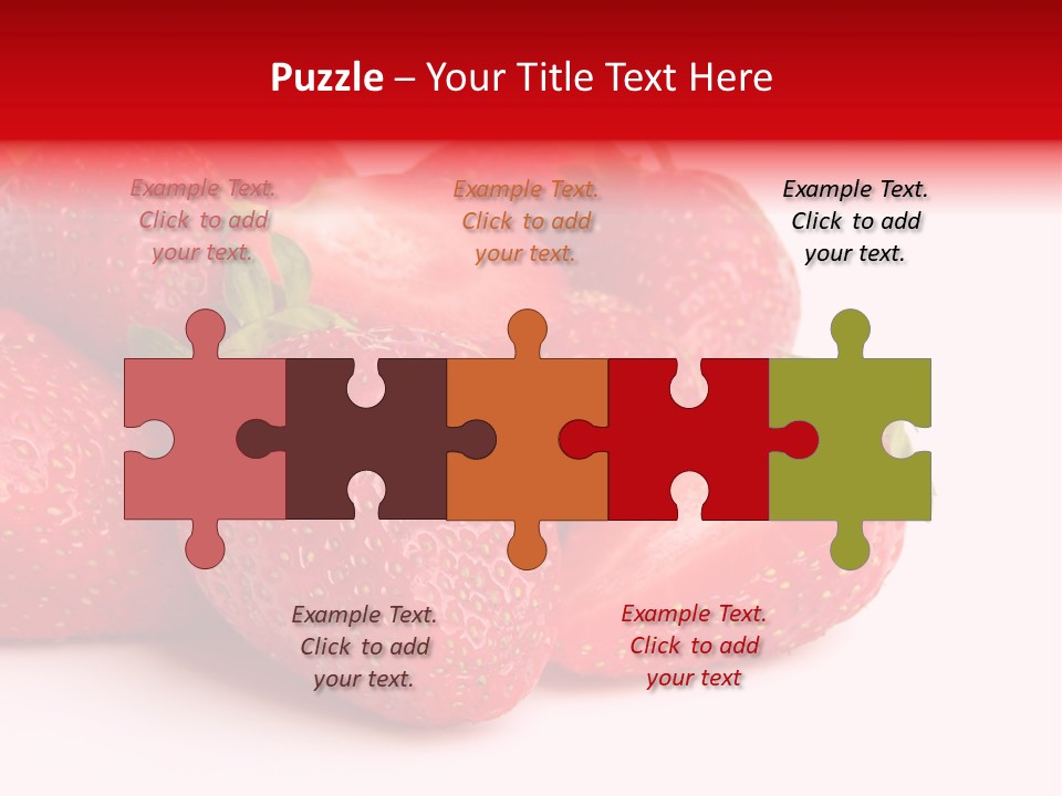 Leaf Fruit White PowerPoint Template