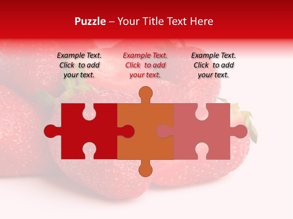 Leaf Fruit White PowerPoint Template