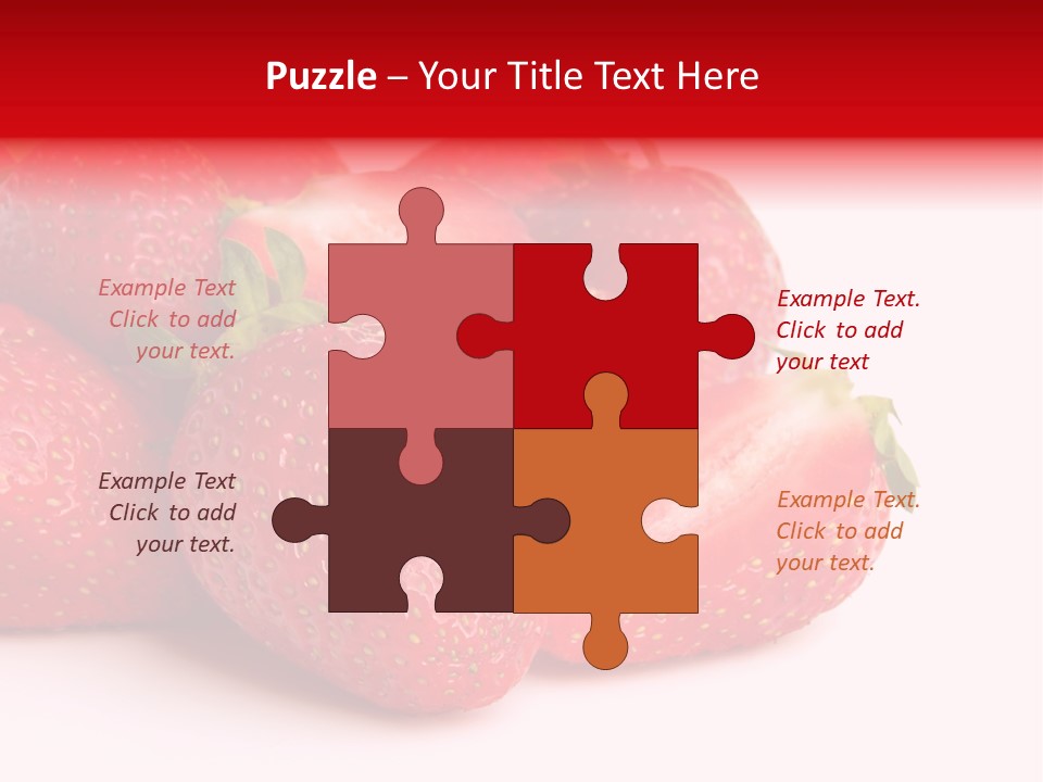 Leaf Fruit White PowerPoint Template