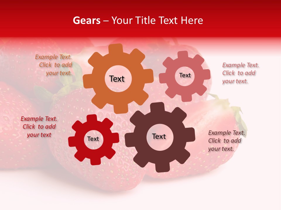 Leaf Fruit White PowerPoint Template