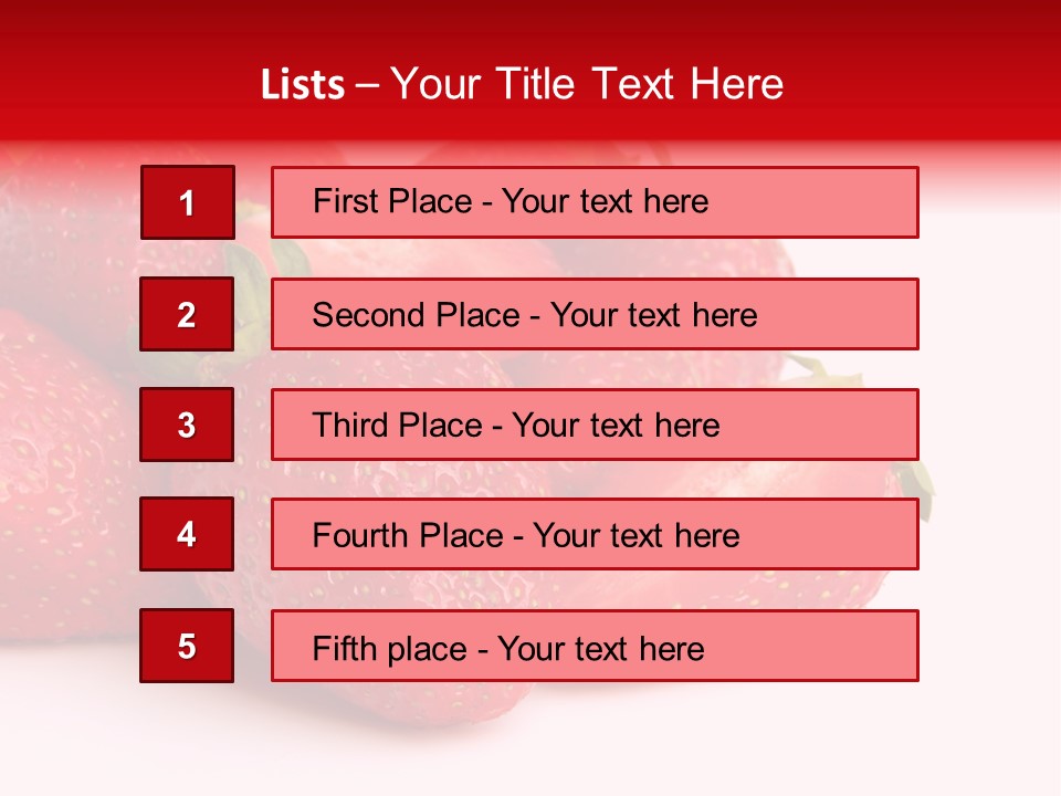 Leaf Fruit White PowerPoint Template