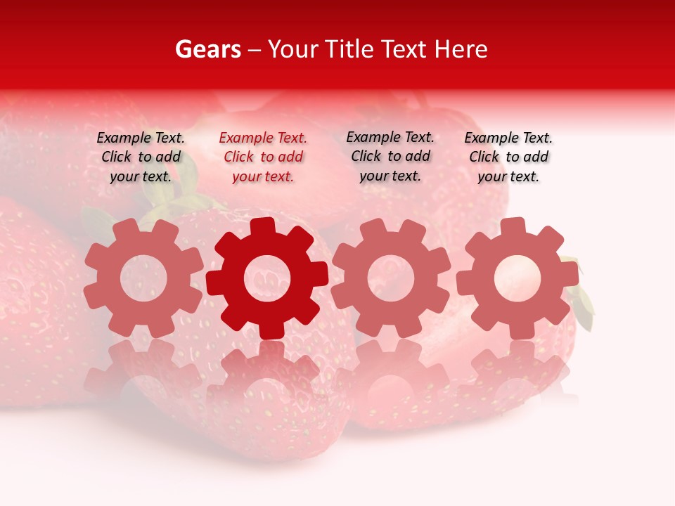 Leaf Fruit White PowerPoint Template