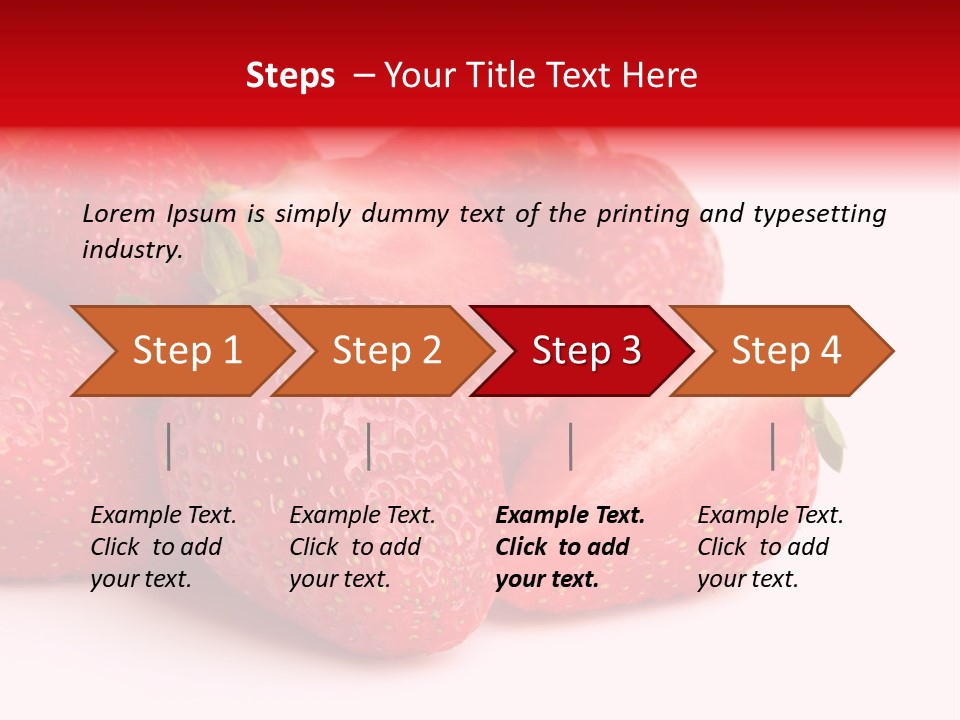 Leaf Fruit White PowerPoint Template