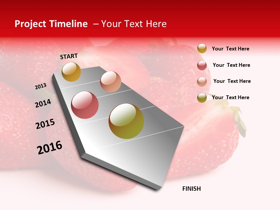 Leaf Fruit White PowerPoint Template