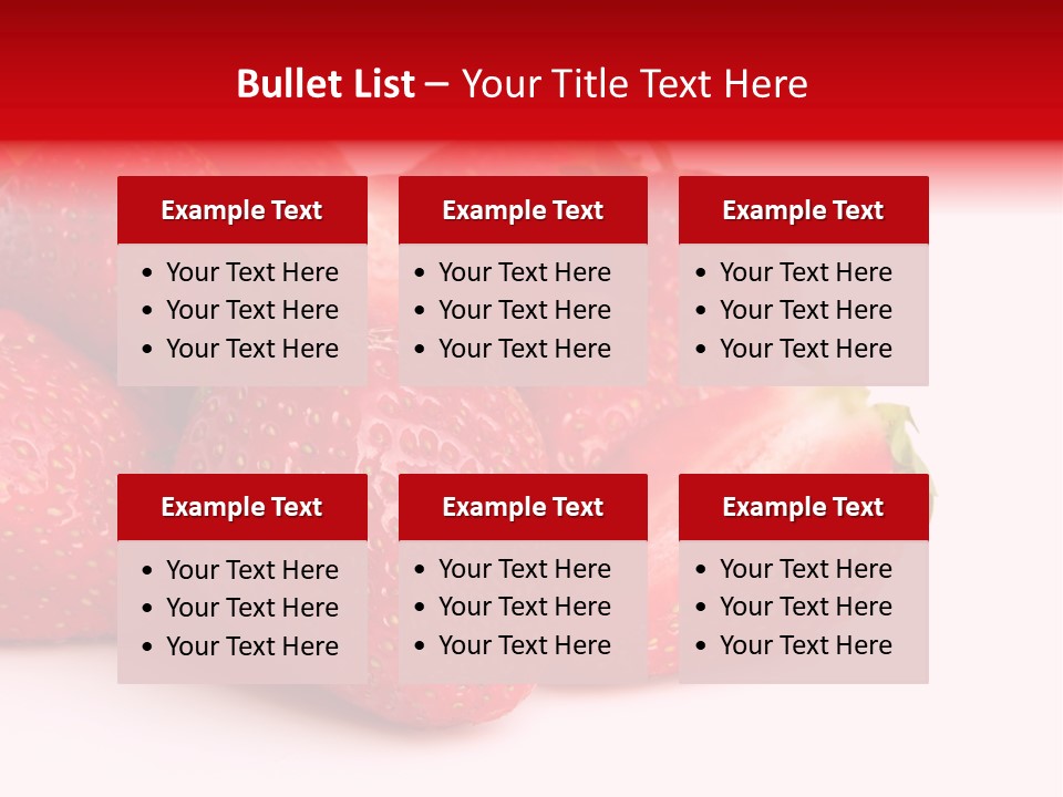 Leaf Fruit White PowerPoint Template