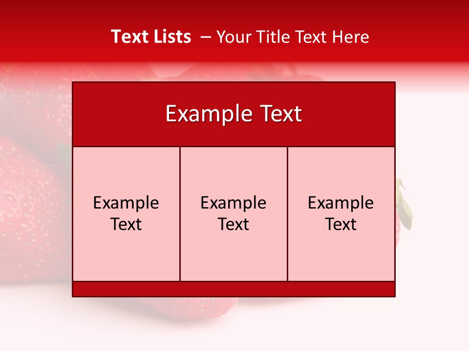 Leaf Fruit White PowerPoint Template