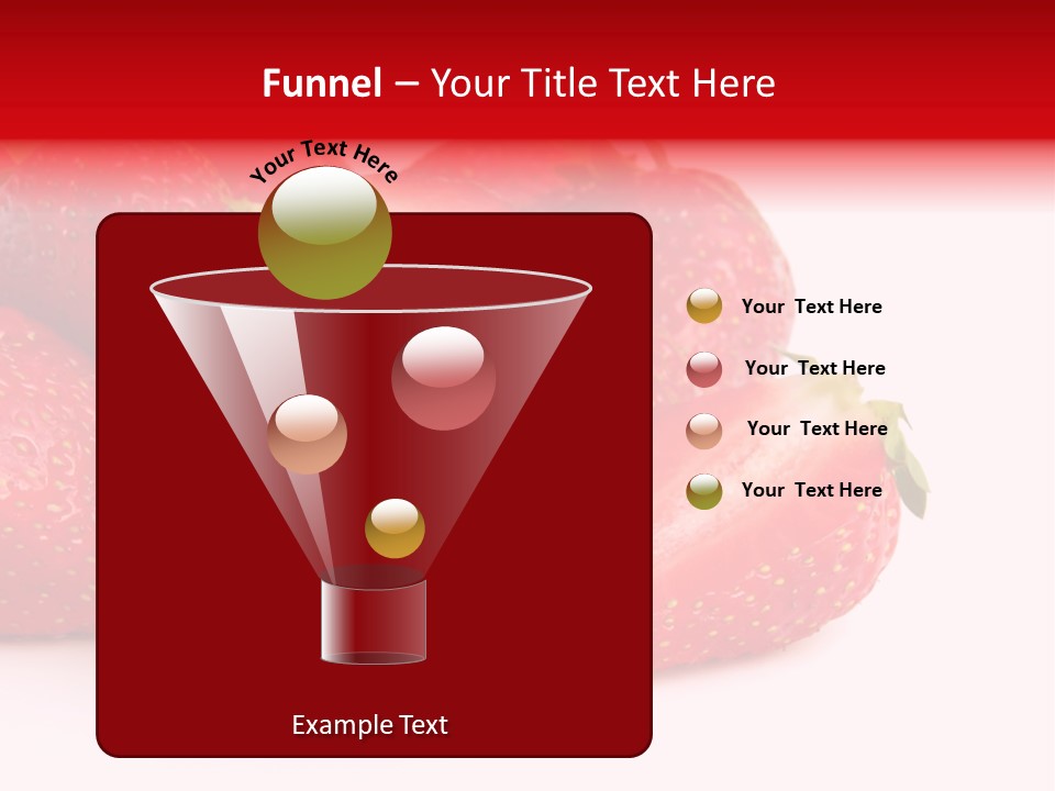 Leaf Fruit White PowerPoint Template