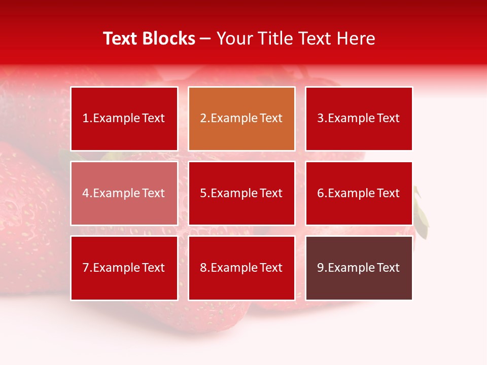 Leaf Fruit White PowerPoint Template