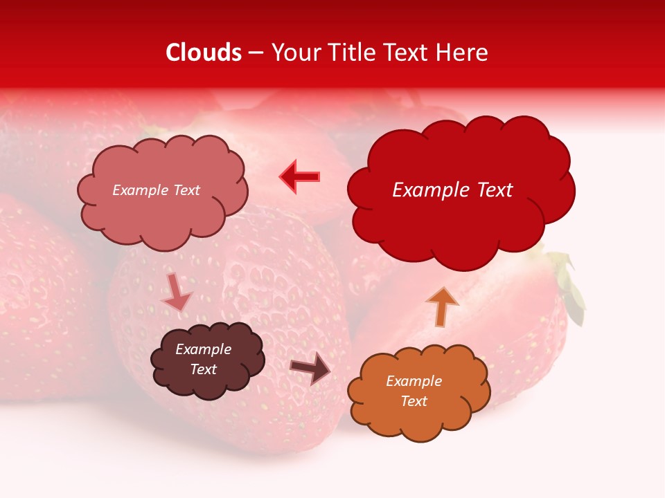 Leaf Fruit White PowerPoint Template