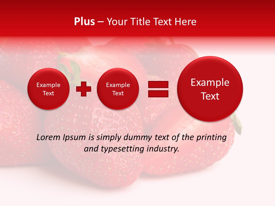 Leaf Fruit White PowerPoint Template