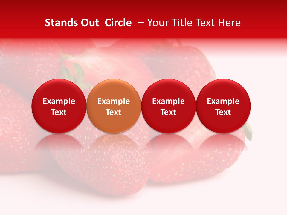 Leaf Fruit White PowerPoint Template