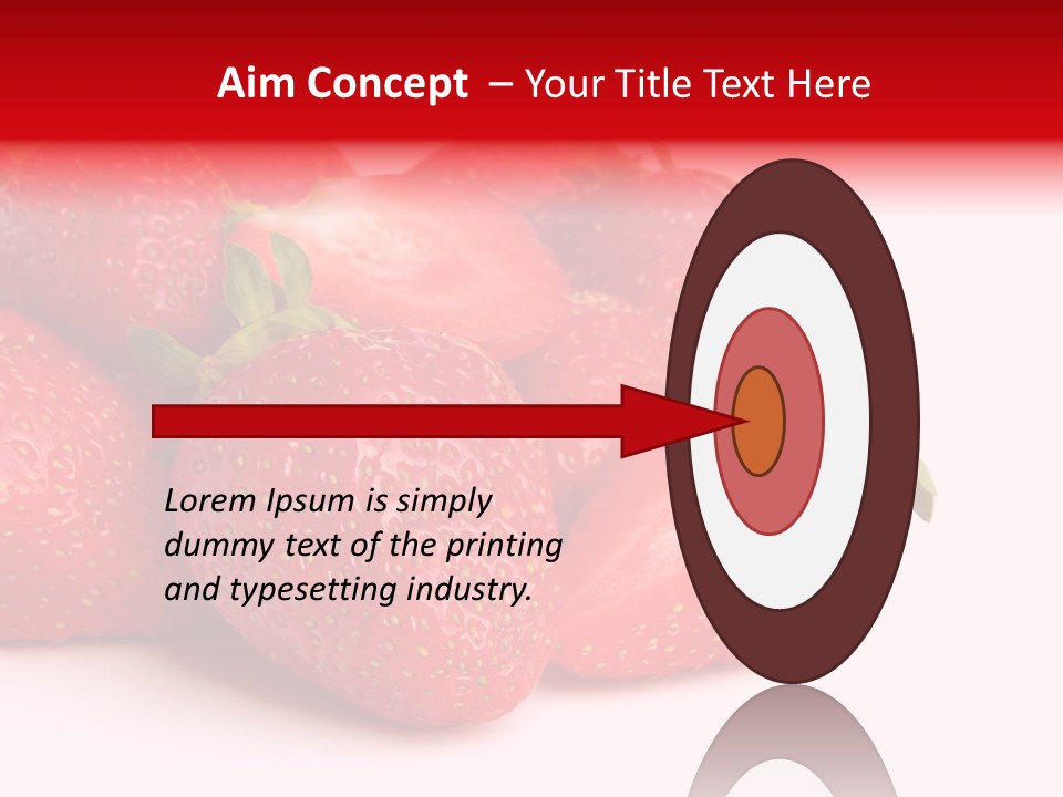 Leaf Fruit White PowerPoint Template