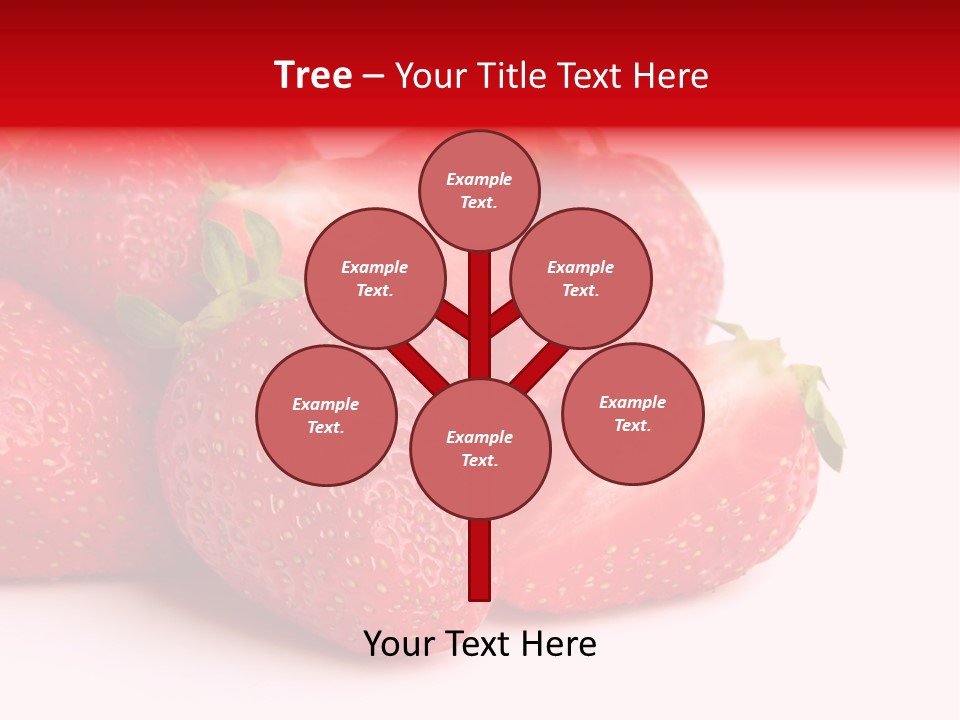 Leaf Fruit White PowerPoint Template
