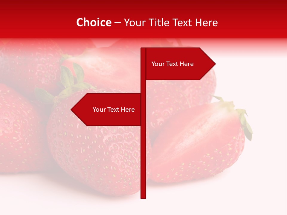 Leaf Fruit White PowerPoint Template