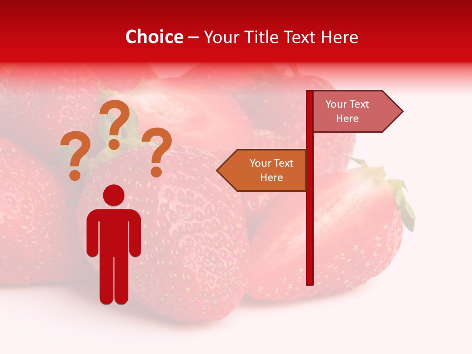 Leaf Fruit White PowerPoint Template