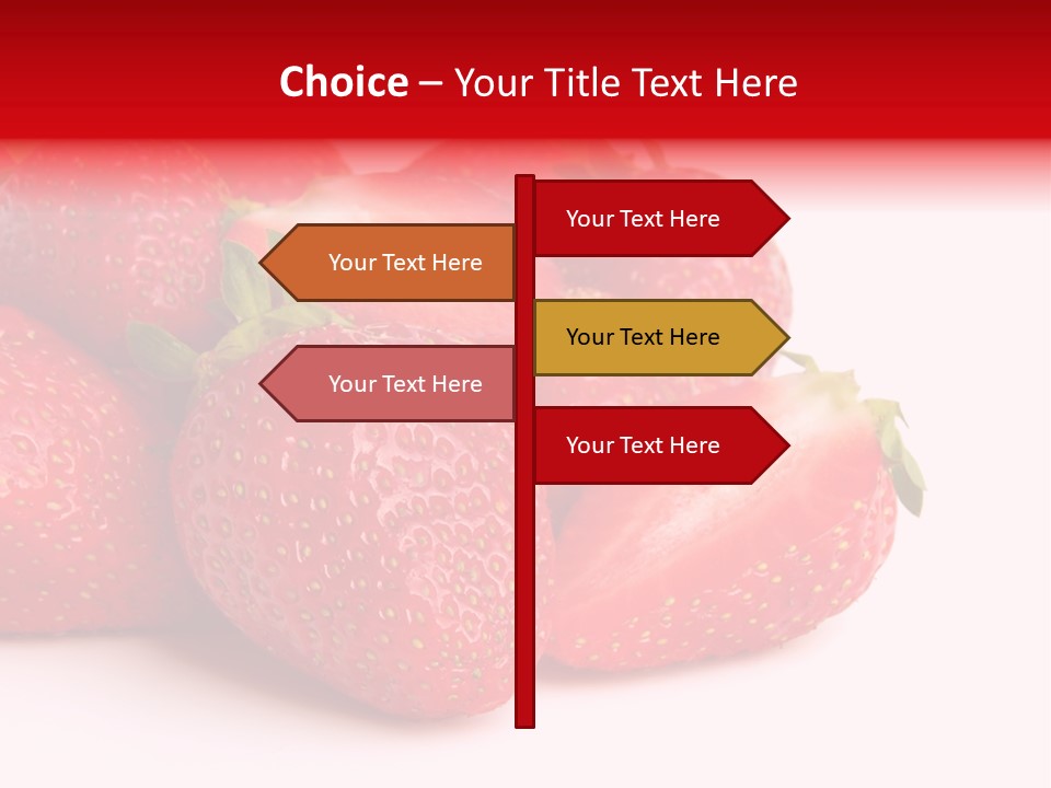 Leaf Fruit White PowerPoint Template