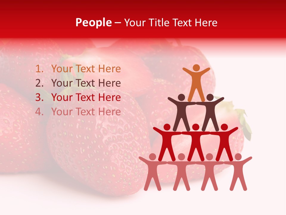 Leaf Fruit White PowerPoint Template