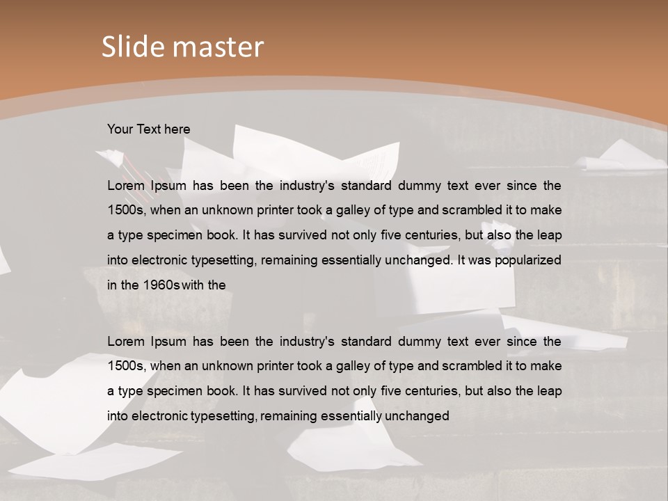 Loss Holding Unemployment PowerPoint Template