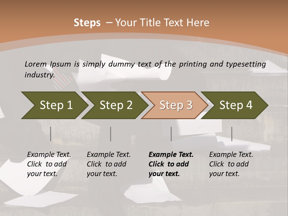 Loss Holding Unemployment PowerPoint Template