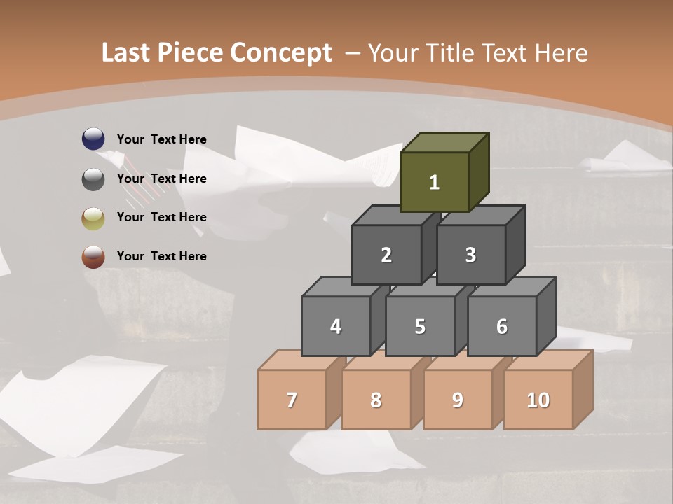Loss Holding Unemployment PowerPoint Template