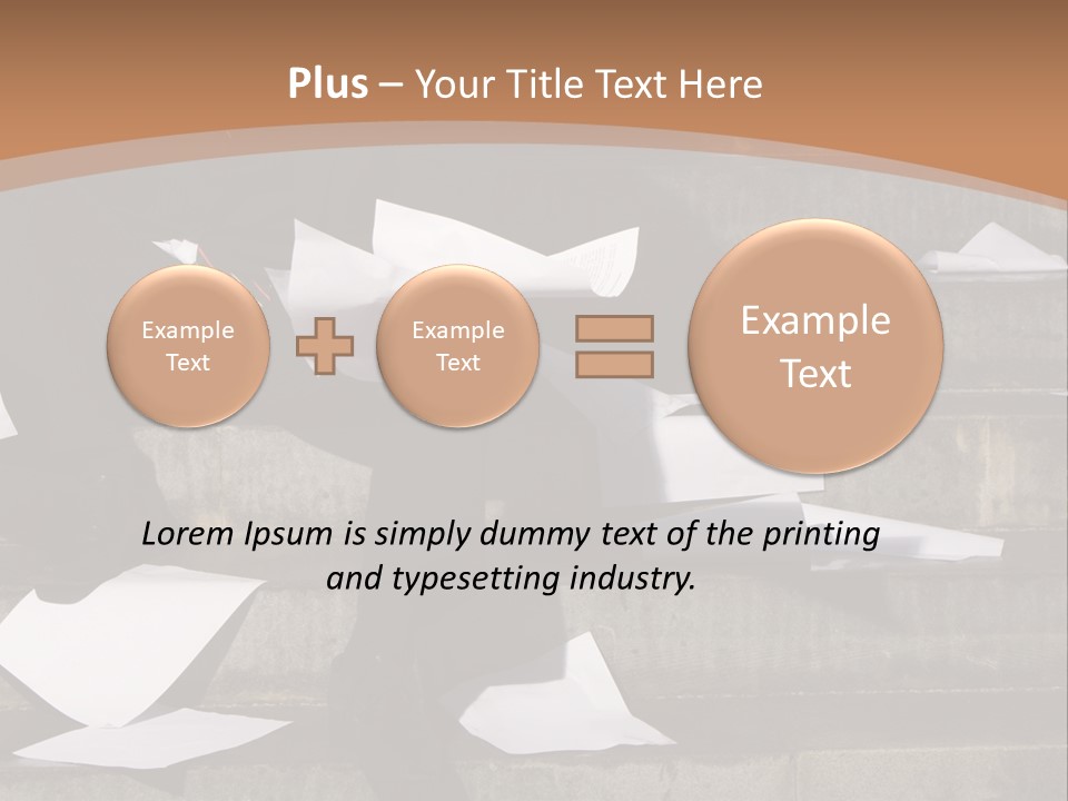 Loss Holding Unemployment PowerPoint Template