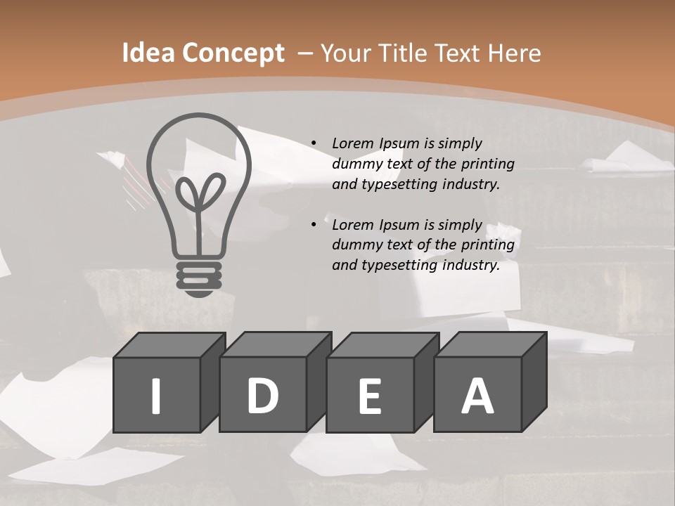 Loss Holding Unemployment PowerPoint Template