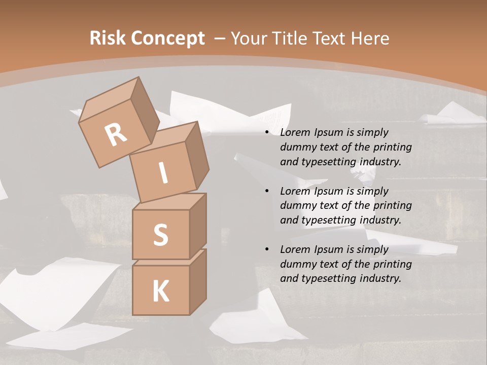 Loss Holding Unemployment PowerPoint Template