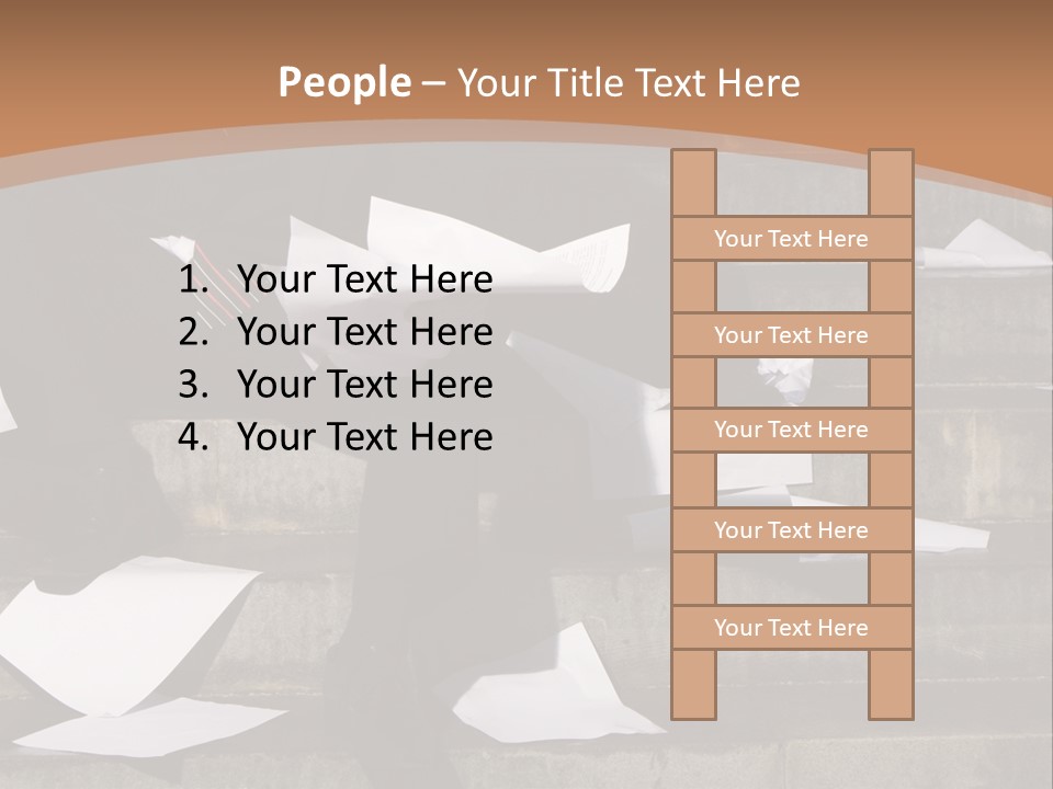 Loss Holding Unemployment PowerPoint Template