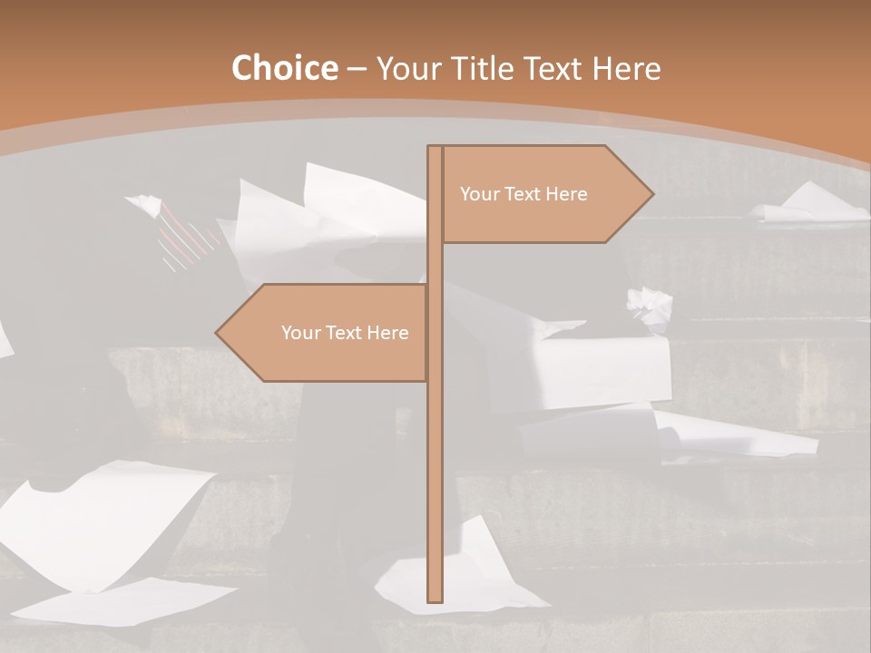 Loss Holding Unemployment PowerPoint Template