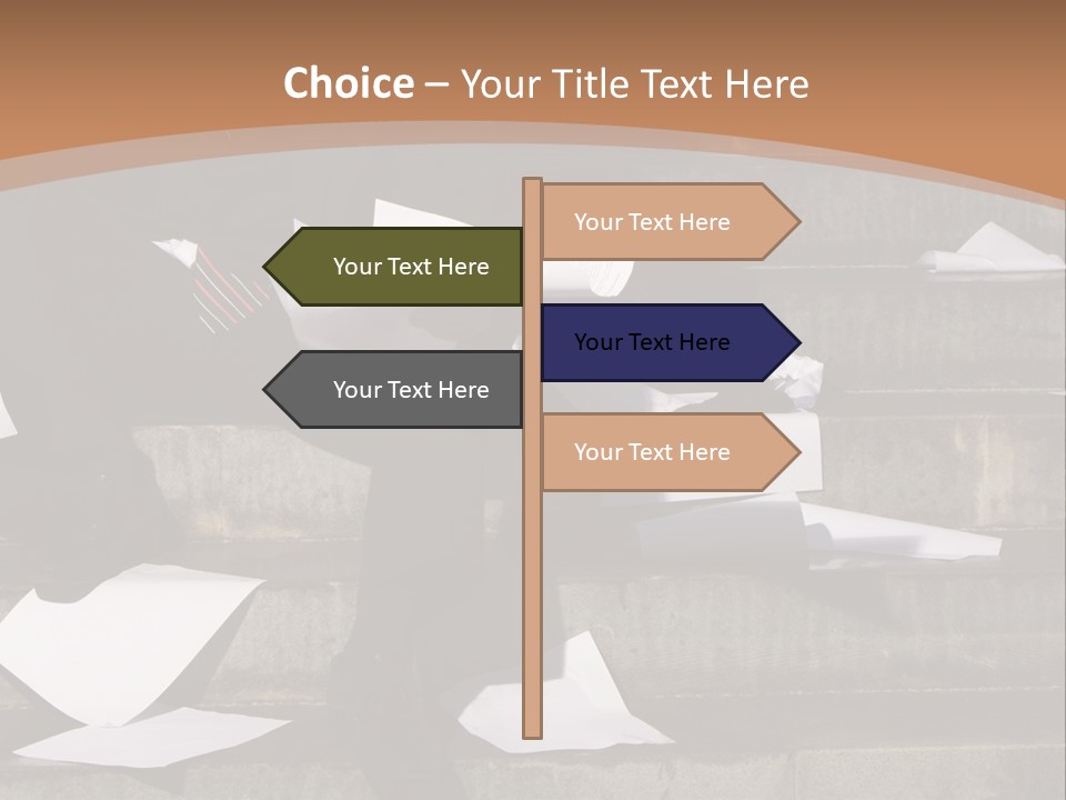 Loss Holding Unemployment PowerPoint Template