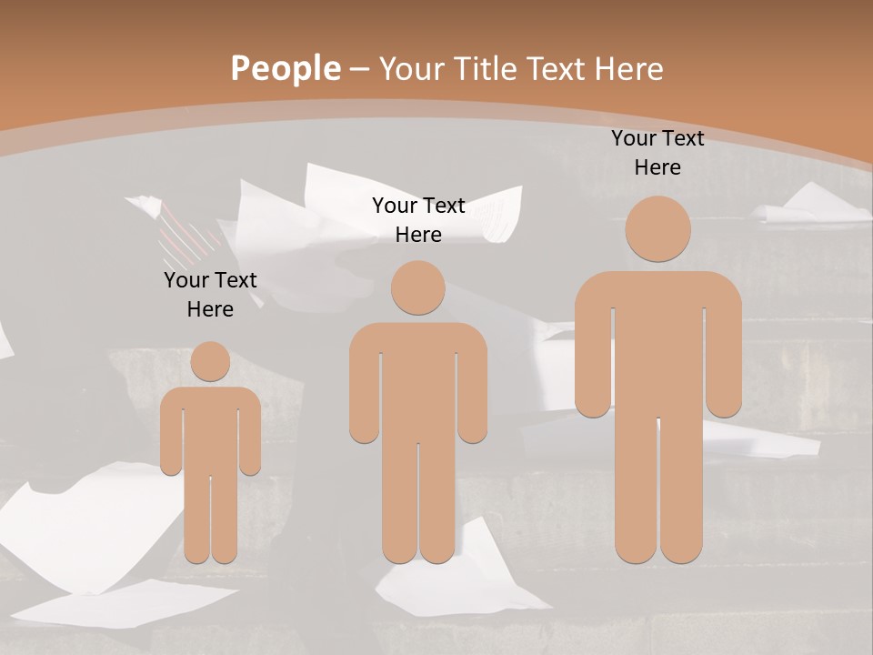 Loss Holding Unemployment PowerPoint Template