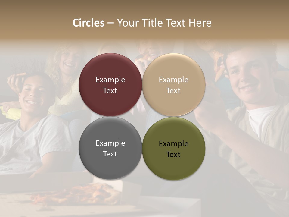 Cheerful Teenage Teenagers PowerPoint Template