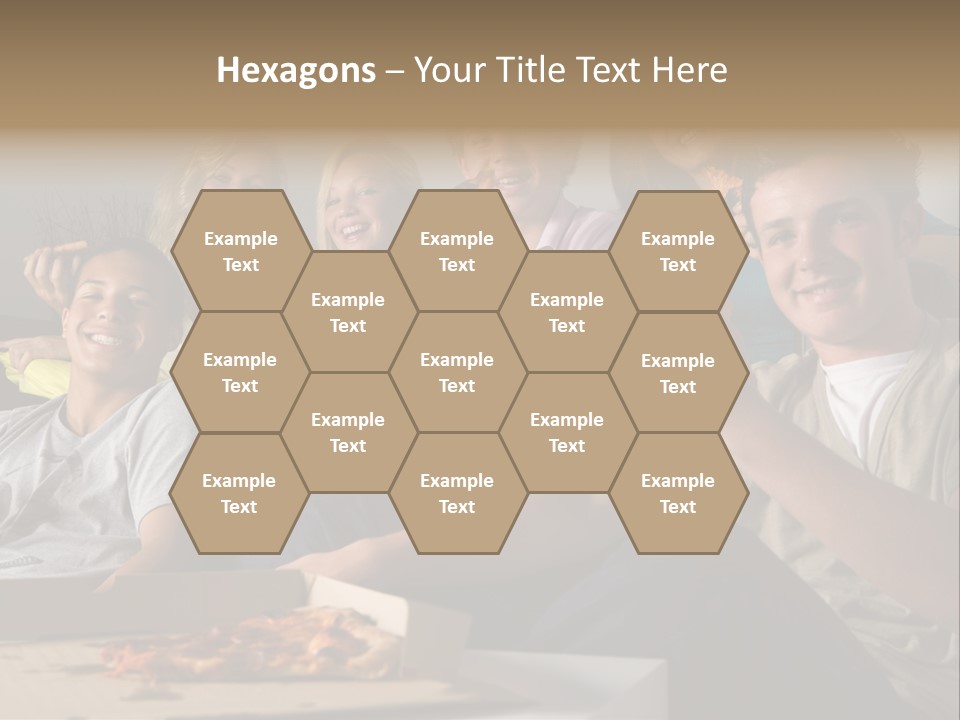 Cheerful Teenage Teenagers PowerPoint Template