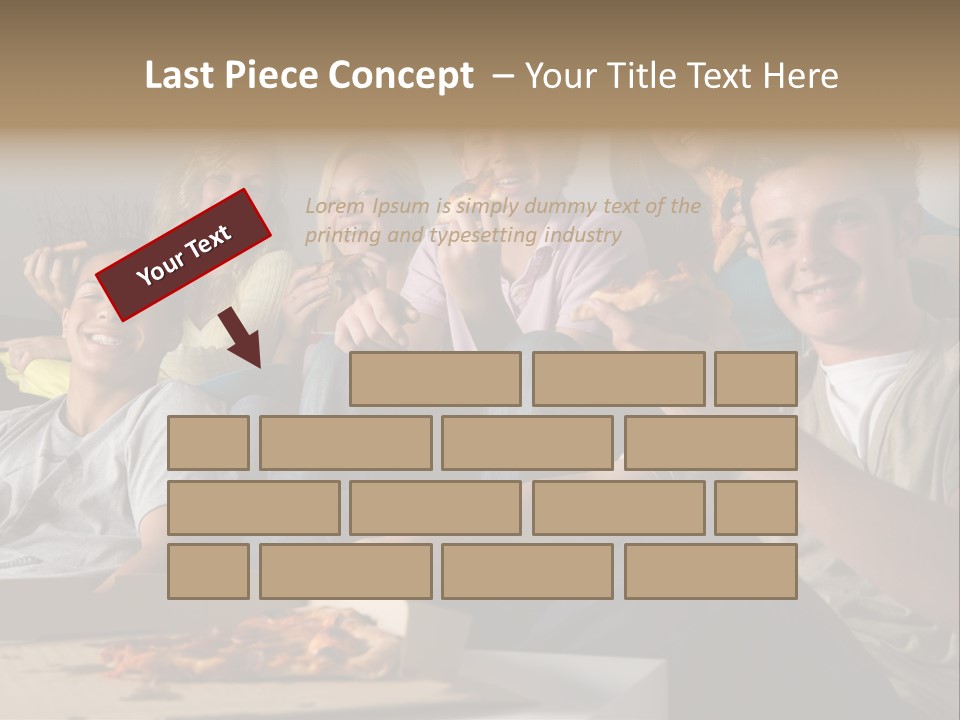 Cheerful Teenage Teenagers PowerPoint Template