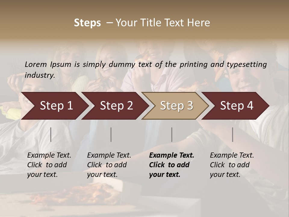 Cheerful Teenage Teenagers PowerPoint Template