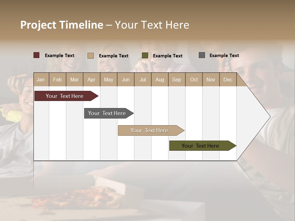 Cheerful Teenage Teenagers PowerPoint Template