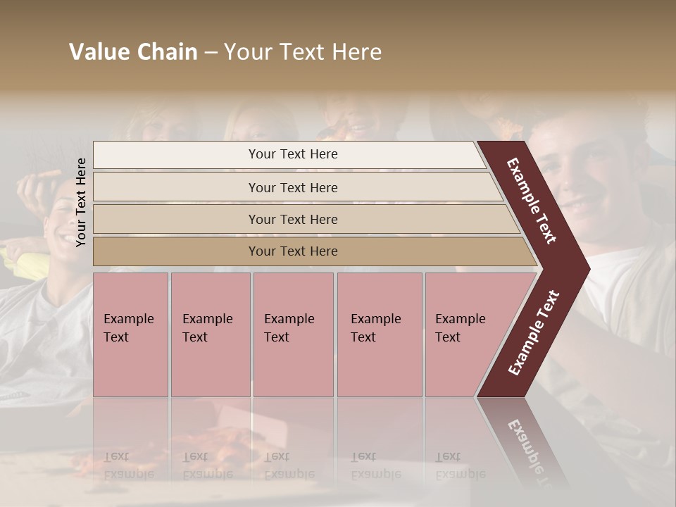 Cheerful Teenage Teenagers PowerPoint Template