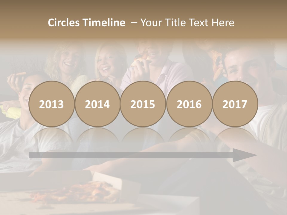 Cheerful Teenage Teenagers PowerPoint Template