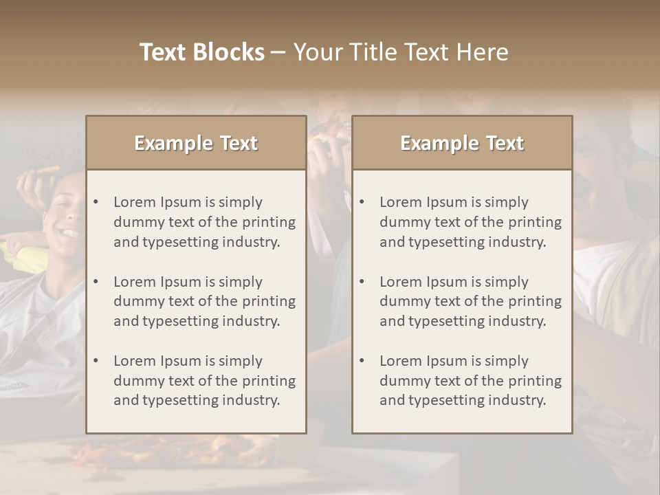 Cheerful Teenage Teenagers PowerPoint Template