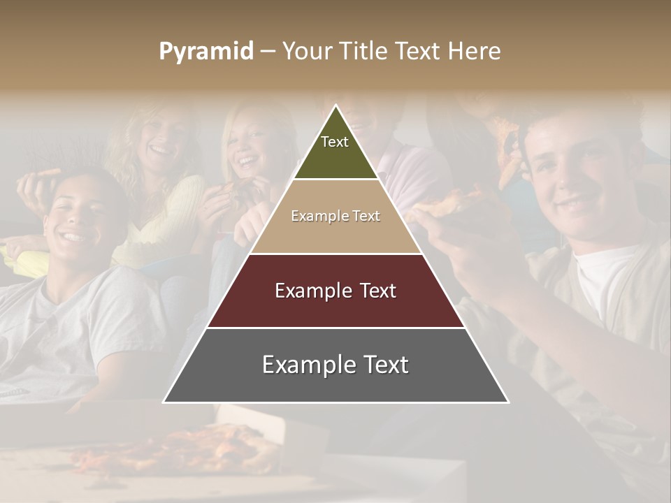 Cheerful Teenage Teenagers PowerPoint Template