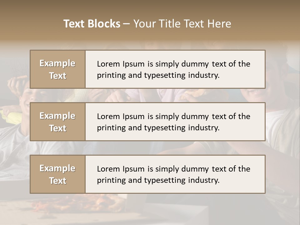 Cheerful Teenage Teenagers PowerPoint Template