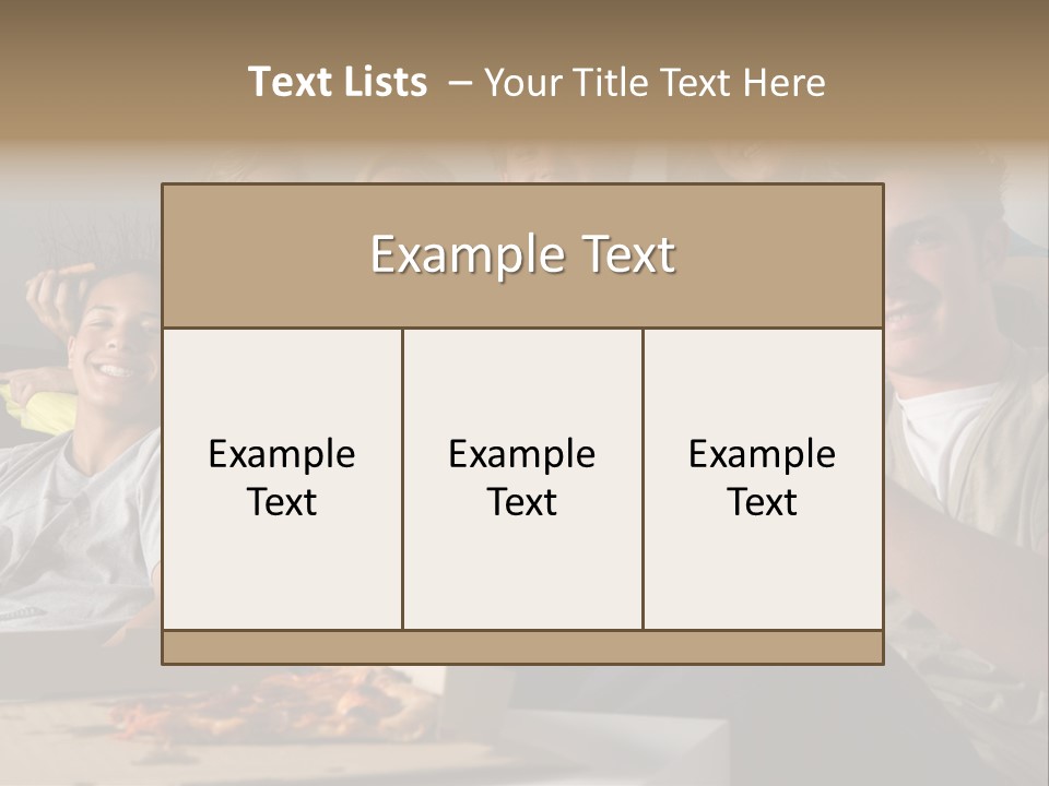 Cheerful Teenage Teenagers PowerPoint Template