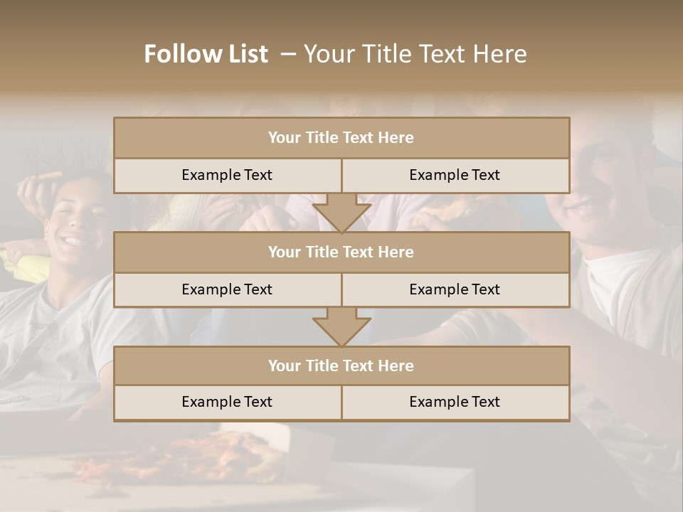 Cheerful Teenage Teenagers PowerPoint Template
