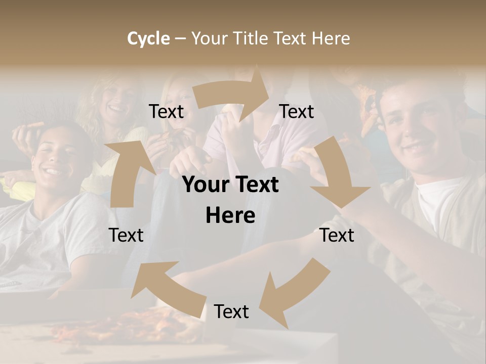 Cheerful Teenage Teenagers PowerPoint Template