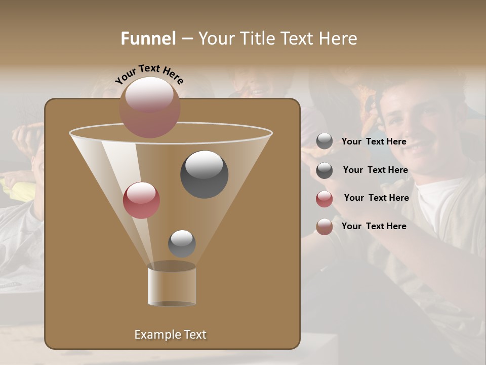 Cheerful Teenage Teenagers PowerPoint Template