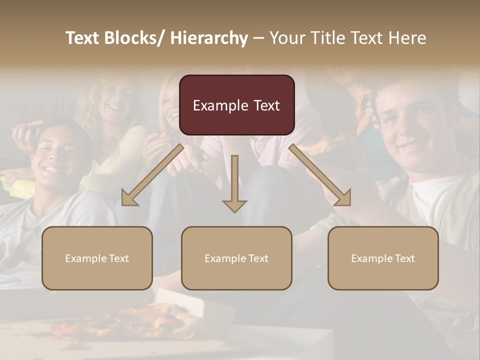 Cheerful Teenage Teenagers PowerPoint Template