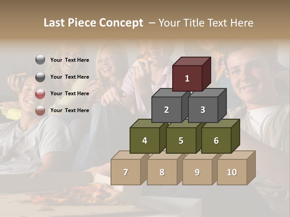 Cheerful Teenage Teenagers PowerPoint Template